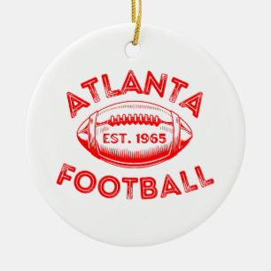 Atlanta Football Vintage Style Ceramic Ornament