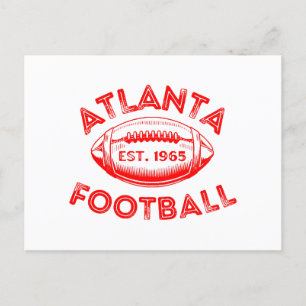 Atlanta Football Vintage Style  Holiday Postcard