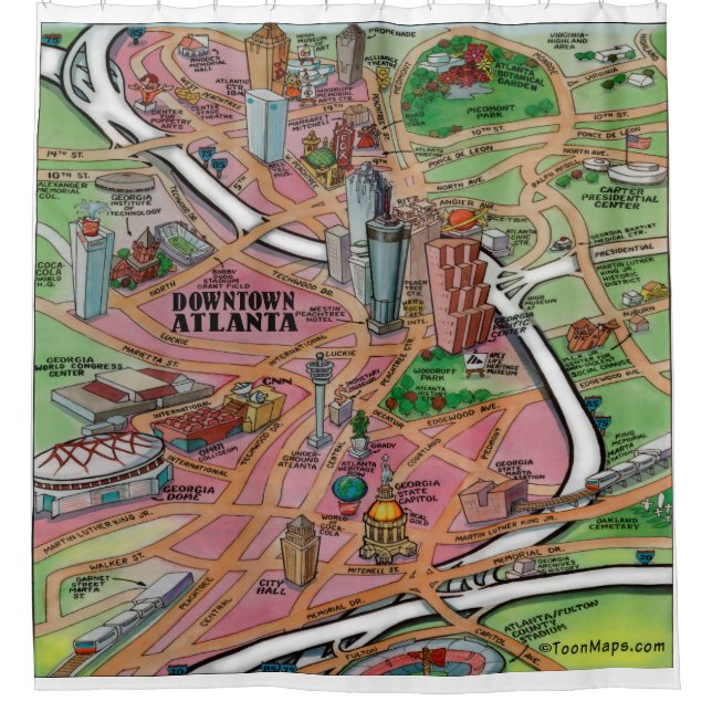 Atlanta Fun Map (Front)