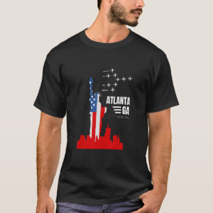 Atlanta GA Statue of Liberty Flag Wrong City Name T-Shirt