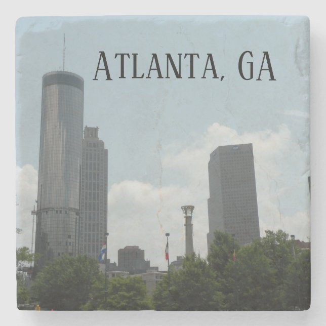 Atlanta, GA Stone Coaster (Front)