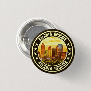 Atlanta Georgia 1 Inch Round Button