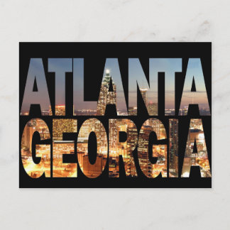 Atlanta Georgia at Twilight Postcard