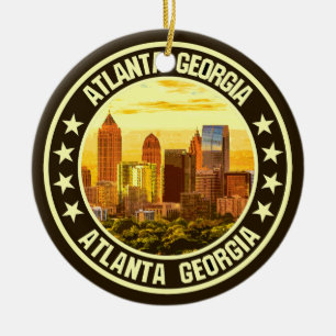 Atlanta Georgia                                    Ceramic Ornament