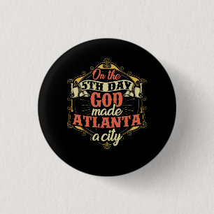 Atlanta Georgia City 1 Inch Round Button