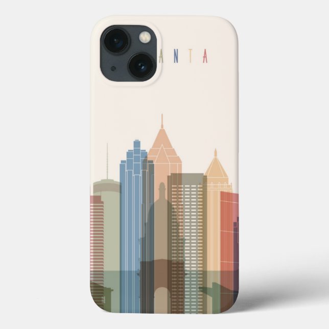 Atlanta, Georgia | City Skyline Case-Mate iPhone Case (Back)