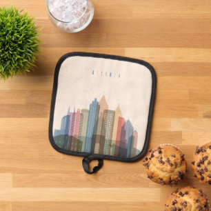 Atlanta, Georgia City Skyline Pot Holder