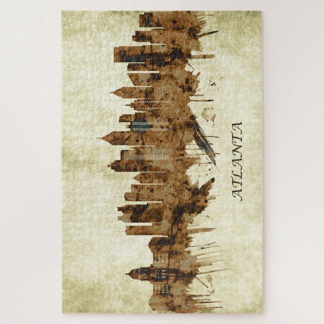 Atlanta Georgia Cityscape Jigsaw Puzzle (Vertical)