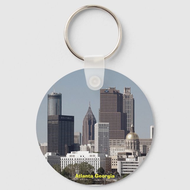atlanta georgia cityscape keychain (Front)