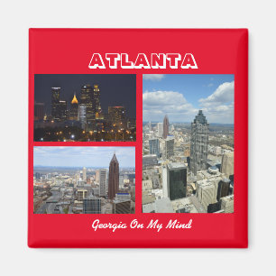 Atlanta, Georgia Cityscape Magnet