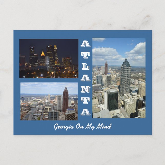 Atlanta, Georgia Cityscape Postcard (Front)