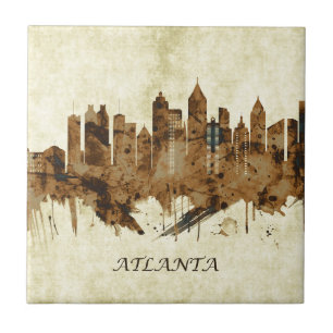 Atlanta Georgia Cityscape Tile
