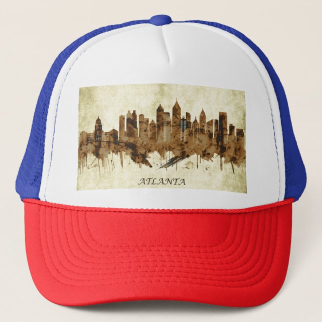 Atlanta Georgia Cityscape Trucker Hat (Front)
