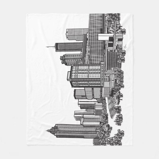 Atlanta Georgia Fleece Blanket (Front)