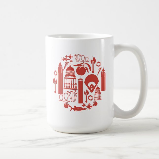 Atlanta Georgia Icons Coffee Mug (Right)