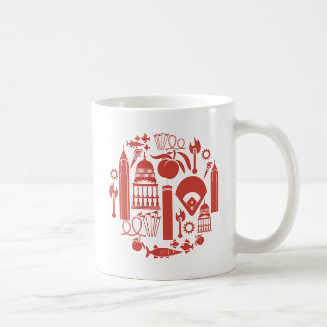 Atlanta Georgia Icons Coffee Mug (Right)