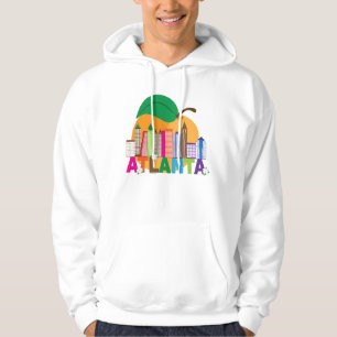 Atlanta, Georgia Peach Skyline Hoodie