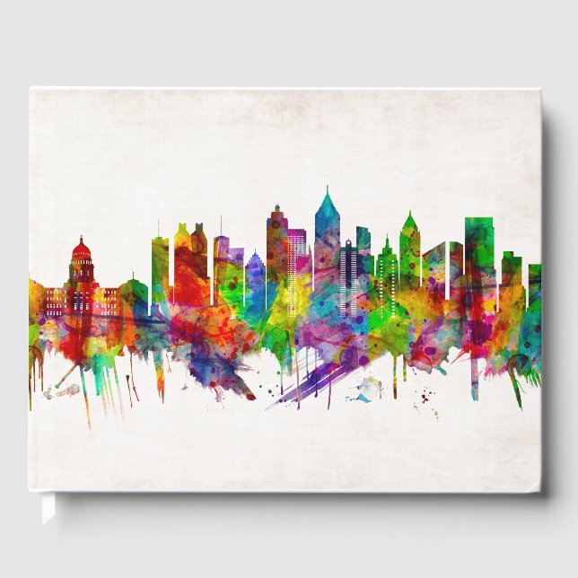 Atlanta Georgia Skyline Guest Book (Front)