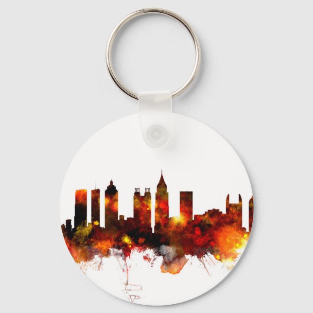 Atlanta Georgia Skyline Keychain (Front)