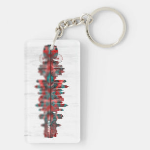 Atlanta Georgia Skyline Keychain