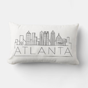 Atlanta ,Georgia Skyline Lumbar Pillow