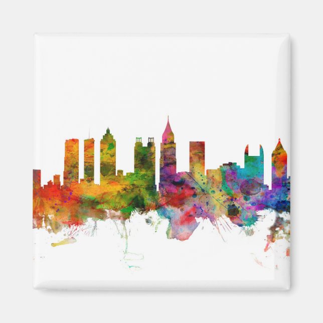 Atlanta Georgia Skyline Magnet (Front)