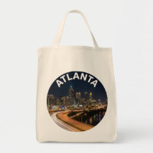 Atlanta Georgia Skyline, Night City Lights Souveni