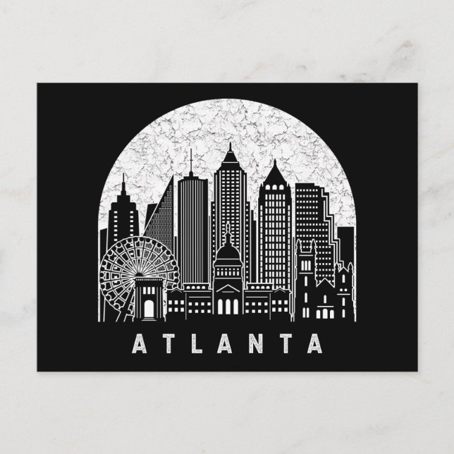Atlanta Georgia Skyline Postcard (Front)