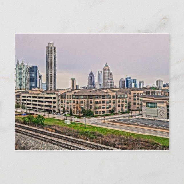 Atlanta Georgia skyline Postcard (Front)