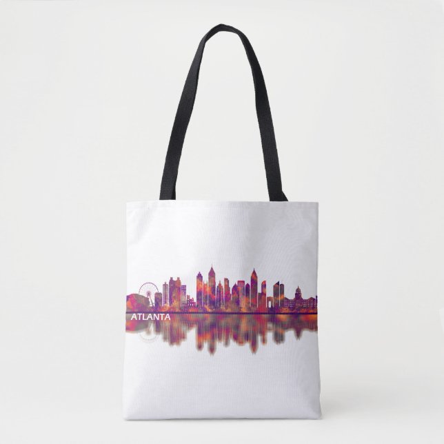 Atlanta Georgia Skyline Tote Bag (Front)