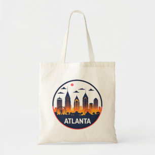 Atlanta Georgia Skyline Tote Bag