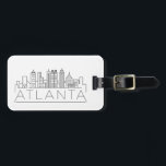 Atlanta, Georgia Stylized Skyline Luggage Tag<br><div class="desc">A unique luggage tag representing the beautiful city of Atlanta,  Georgia.  This tag features a stylized illustration of the city's unique skyline with its name underneath.</div>