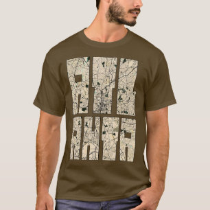 Atlanta Georgia USA City Map Typography Vintage TS T-Shirt