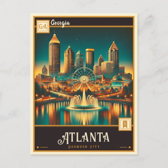 Atlanta, Georgia | Vintage Postcard (Front)