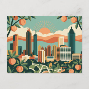 Atlanta Georgia Vintage Retro Travel Postcard