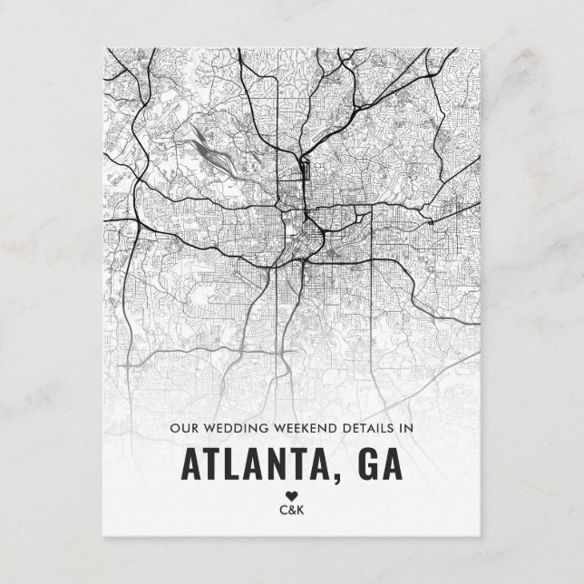 Atlanta Mariage Weekend Details Carte de boîtier (Devant)