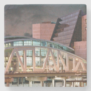ATLANTA, Philips Arena Bridge, Atlanta Landmark Stone Coaster