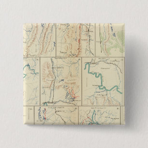 Atlanta-Savannah march 2 Inch Square Button