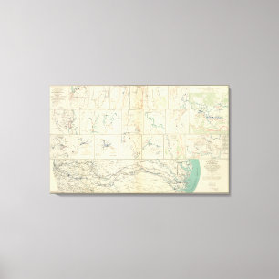 Atlanta-Savannah march Canvas Print