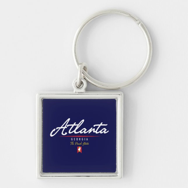 Atlanta Script Keychain (Front)