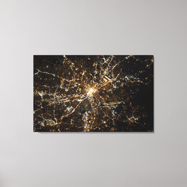 Atlanta Shines at Night Canvas Print (Front)