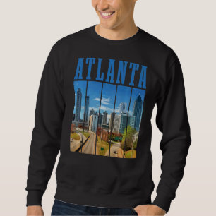Atlanta Skyline Atl Georgia Vintage Pride Sweatshirt