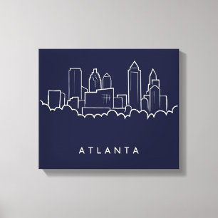 Atlanta Skyline Canvas Print