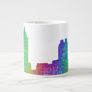Atlanta skyline large coffee mug