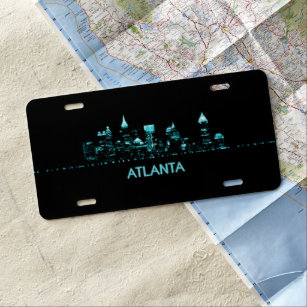 Atlanta Skyline License Plate