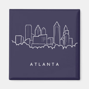 Atlanta Skyline Magnet