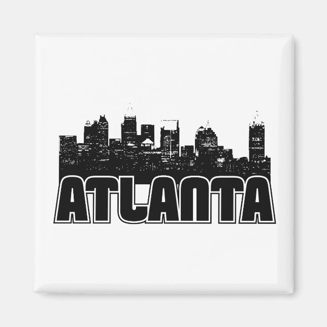 Atlanta Skyline Magnet (Front)