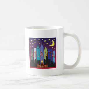 Atlanta Skyline mega colour Coffee Mug