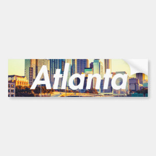Atlanta Skyline Morning Bumper Sticker