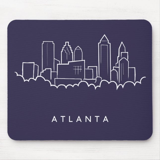Atlanta Skyline Mouse Pad (Front)